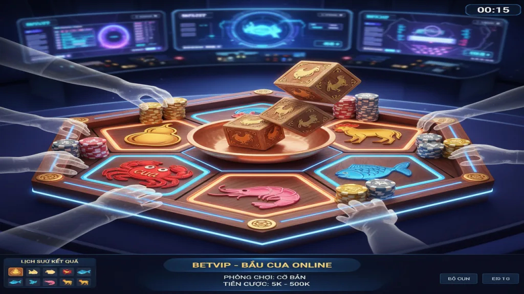 Hướng dẫn chi tiết về cách chơi Bầu Cua Betvip