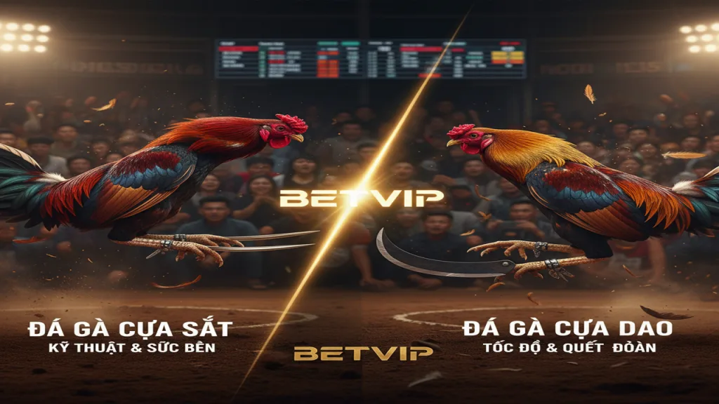 Đá gà cựa sắt và đá gà cựa dao: Sự khác biệt Betvip