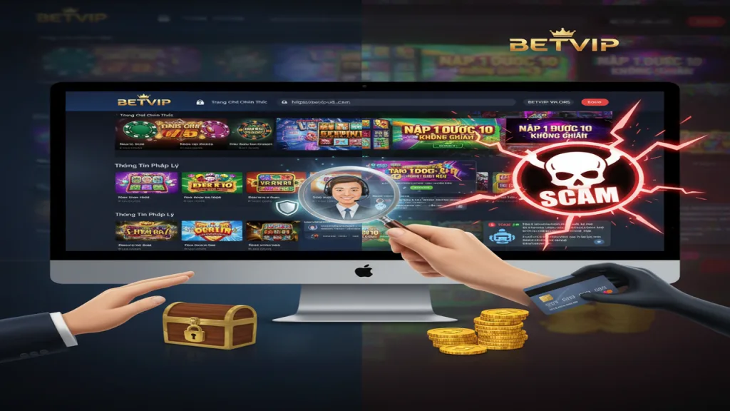 Cách nhận biết website giả mạo để tránh lừa đảo Betvip