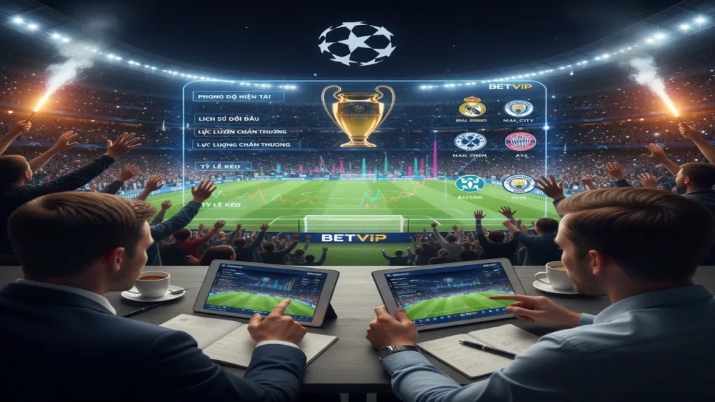 Hướng dẫn soi kèo Cúp C1 (Champions League) chi tiết Betvip